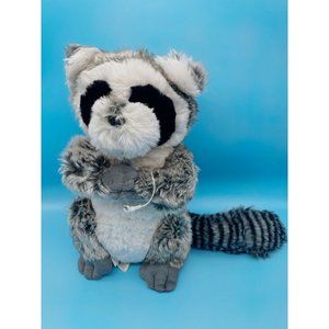 Pottery Barn PB Teen Rockin Raccoon 13" Stuffed Plush Wired Speaker Phone Holder